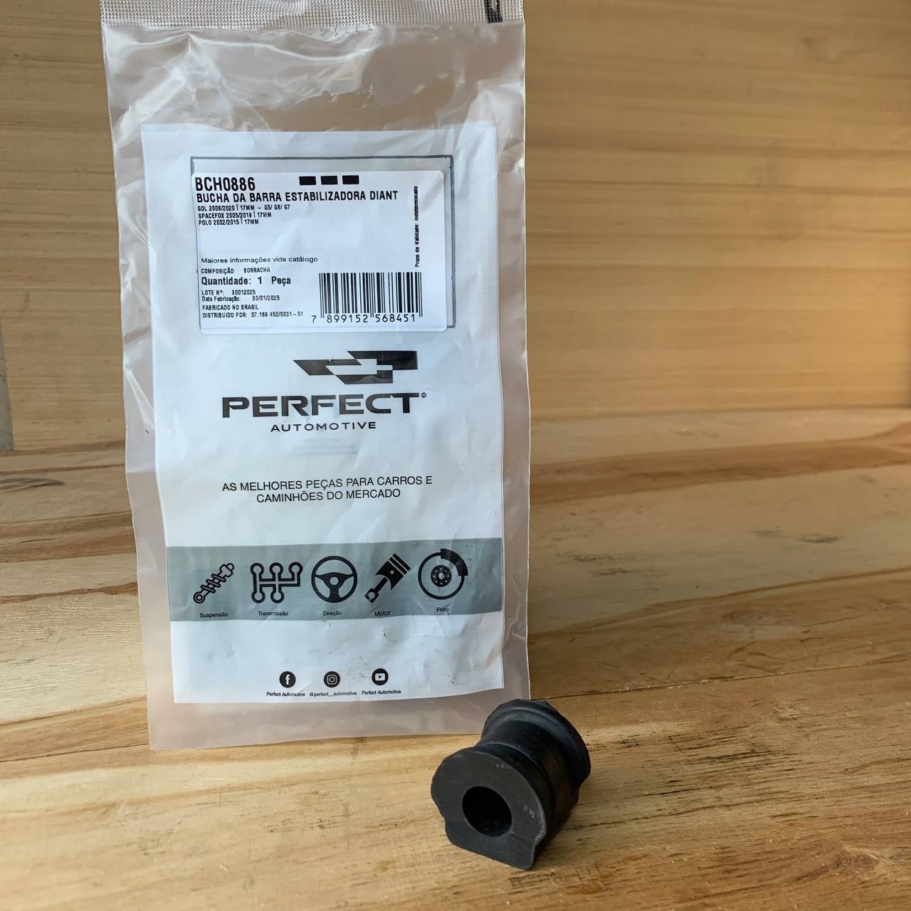 GOMA DE BARRA ESTABILIZADORA CENTRAL "CASITA"