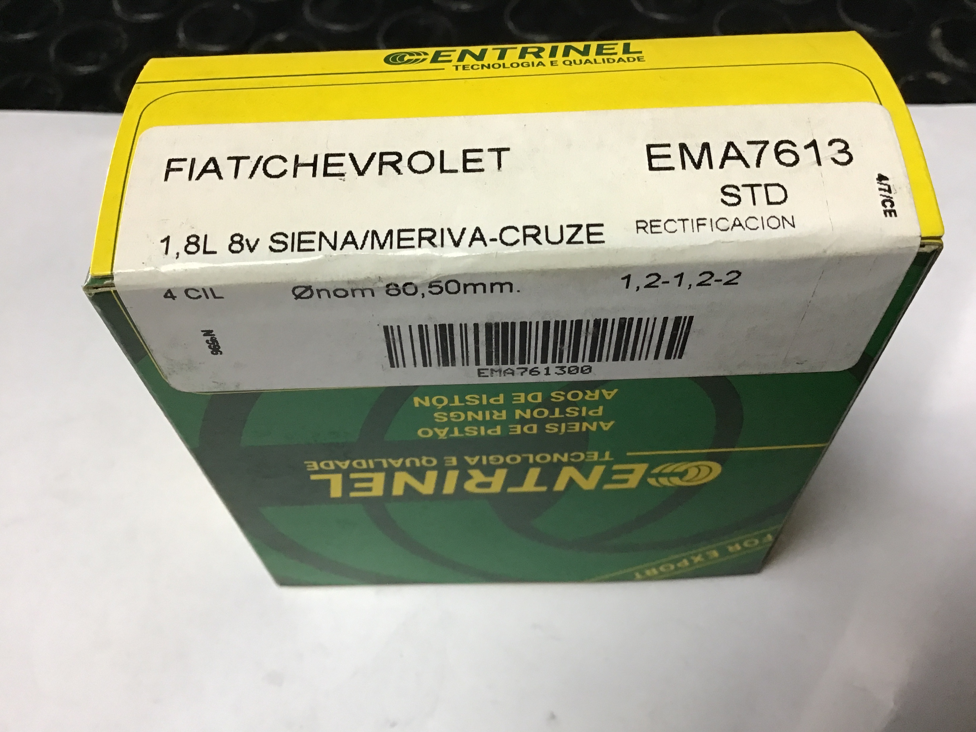 JUEGO DE ANILLOS DE PISTON STD 80.50 mm CROMO-CARBON