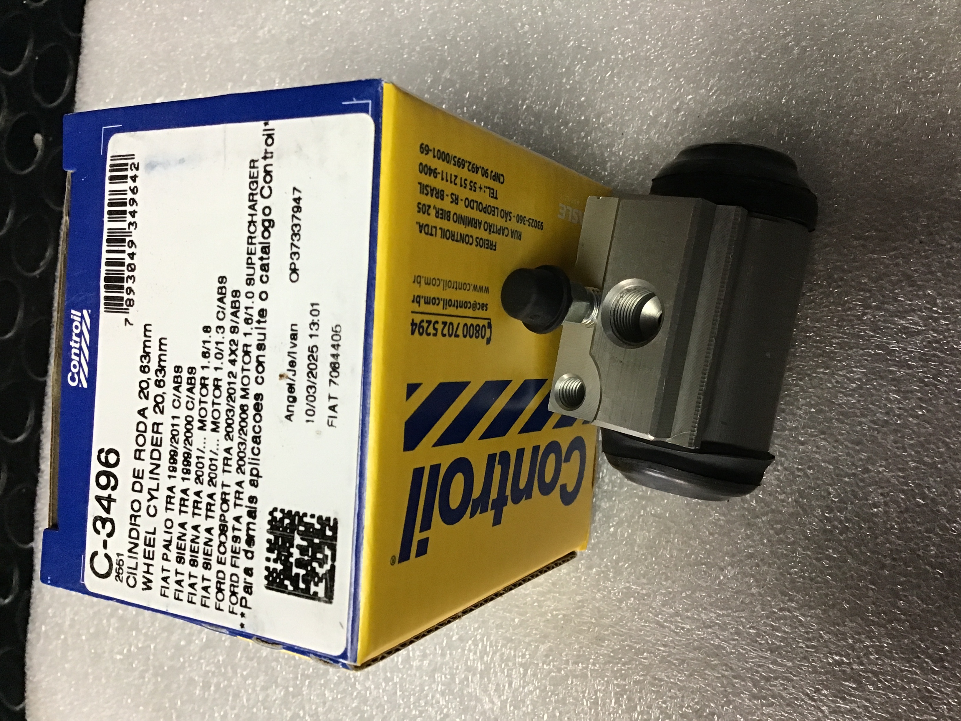 CILINDRO DE FRENO ALUMINIO 1 TORNILLO