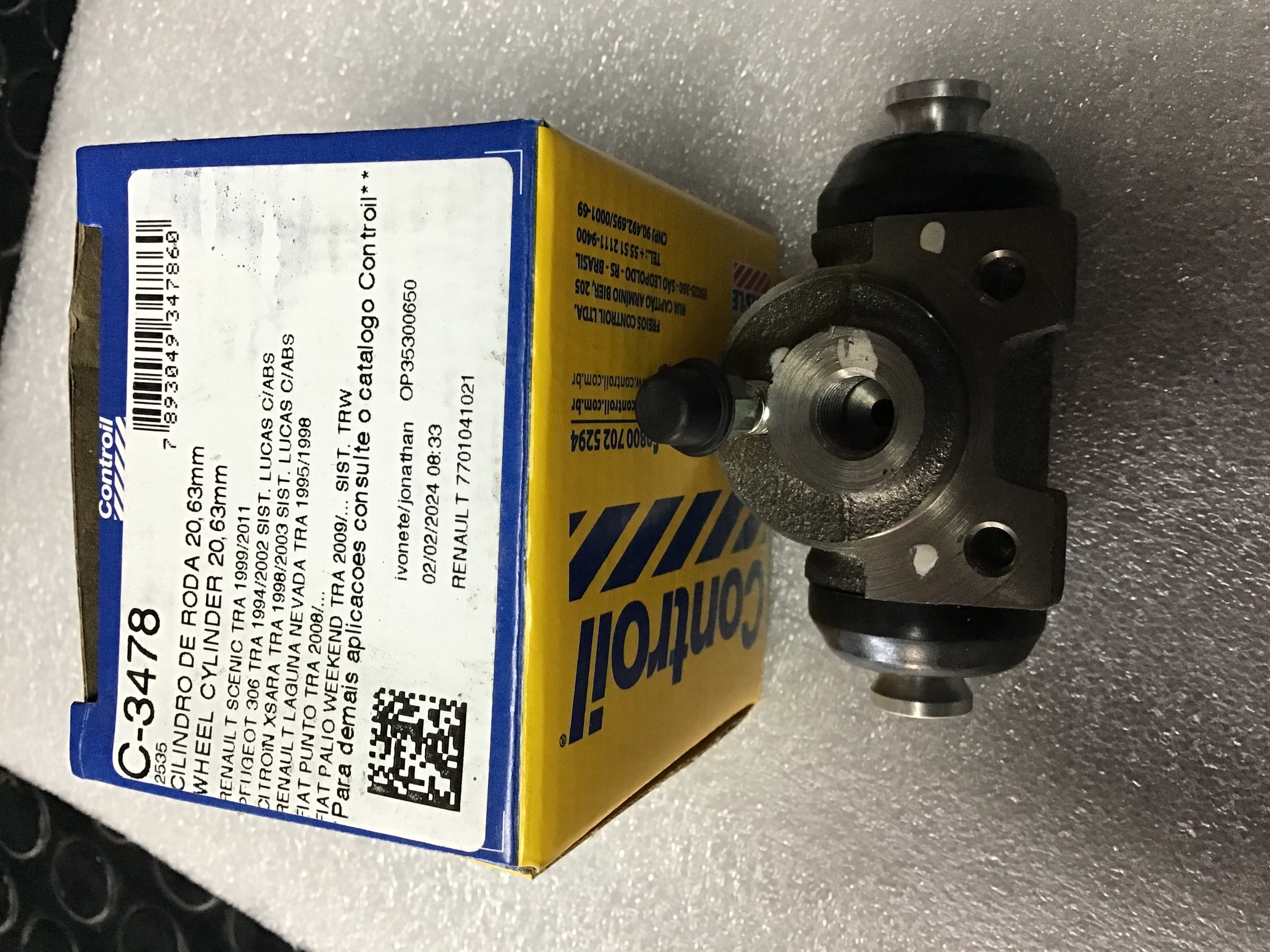 CILINDRO DE FRENO HIERRO